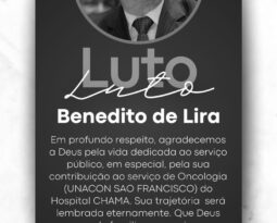 HOSPITAL CHAMA LAMENTA A MORTE DE BENEDITO DE LIRA.